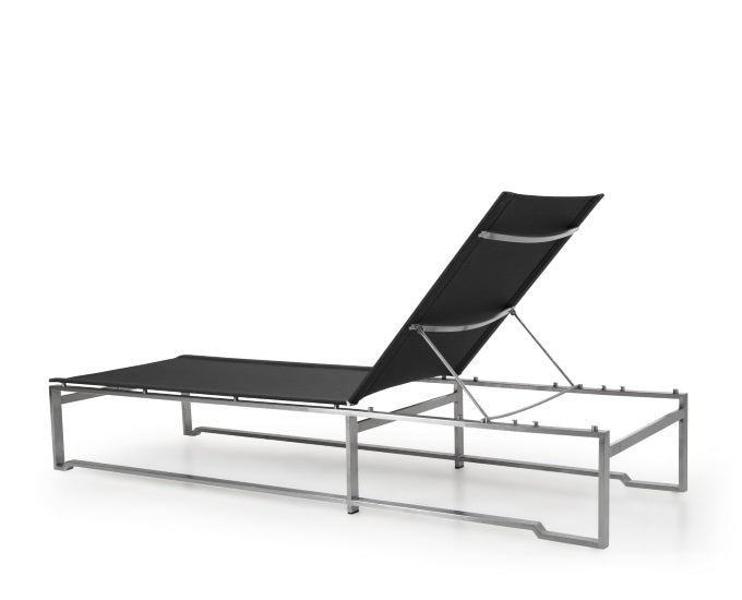 leżak ze stali nierdzewnej Gotland