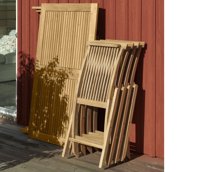 stół rozkładany prostokątny 140x80 teak Dax