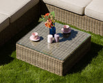 stolik pufa 76x76 technorattan Le Mans