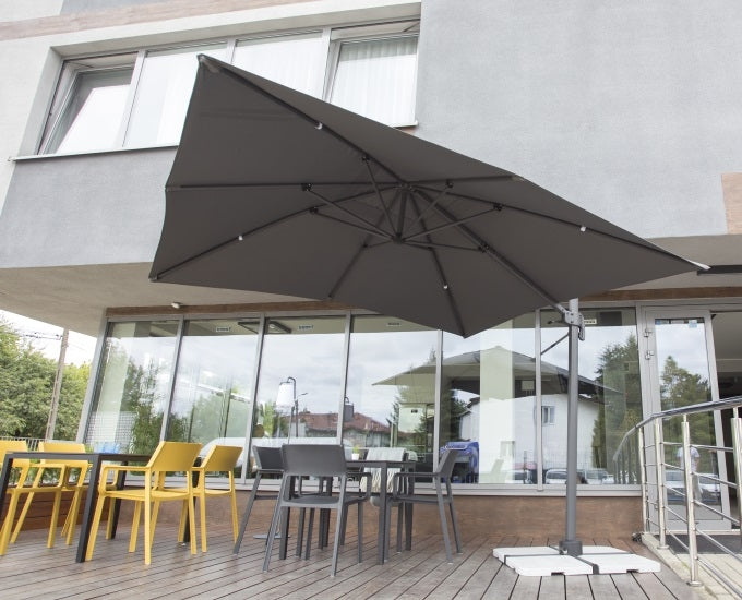Linz parasol grafitowy szara czasza