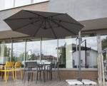 grafitowy parasol szara czasza