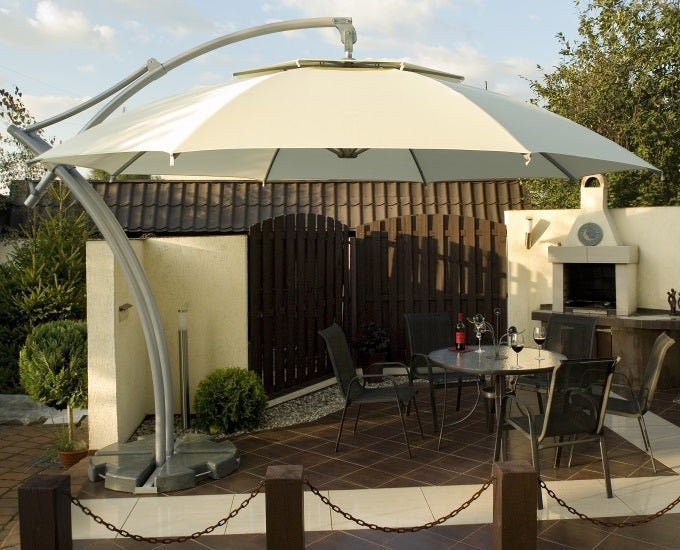 Parasol ogrodowy 4.2 m Palma beżowy