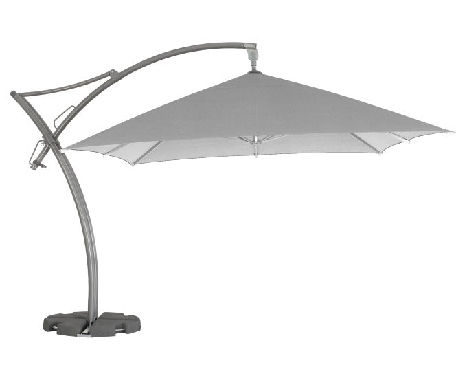 Parasol ogrodowy kwadratowy 3.5 m Palma szary