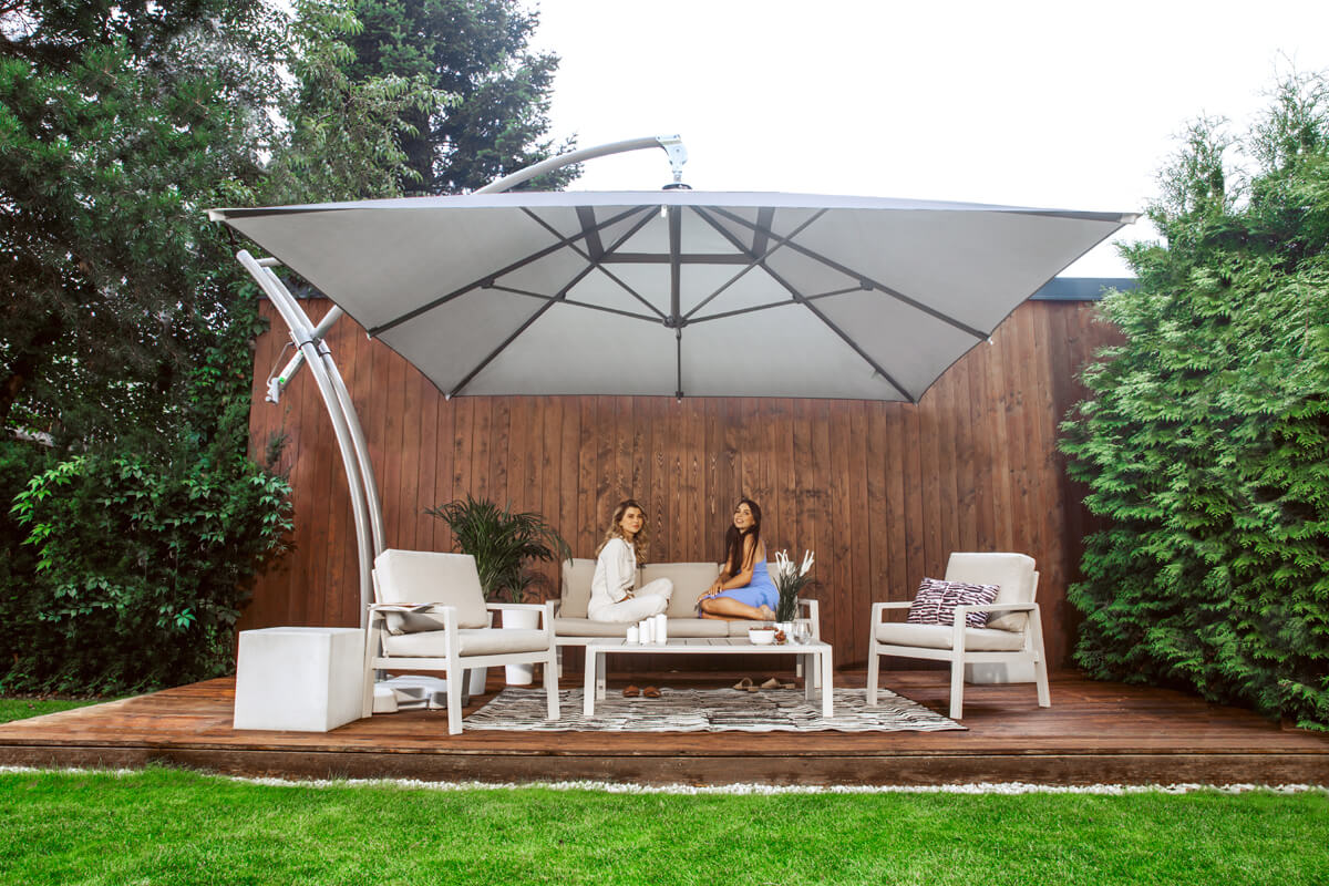 Parasol ogrodowy kwadratowy 3.5 m Palma