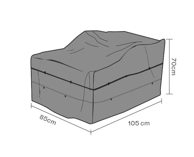 pokrowiec oddychający na fotel 85x105x70