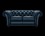 sofa 2 osobowa Bourton antyczny niebieski