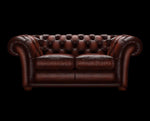 sofa 2 osobowa Bourton antyczny orzechowy