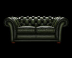 sofa 2 osobowa Bourton antyczny zielony