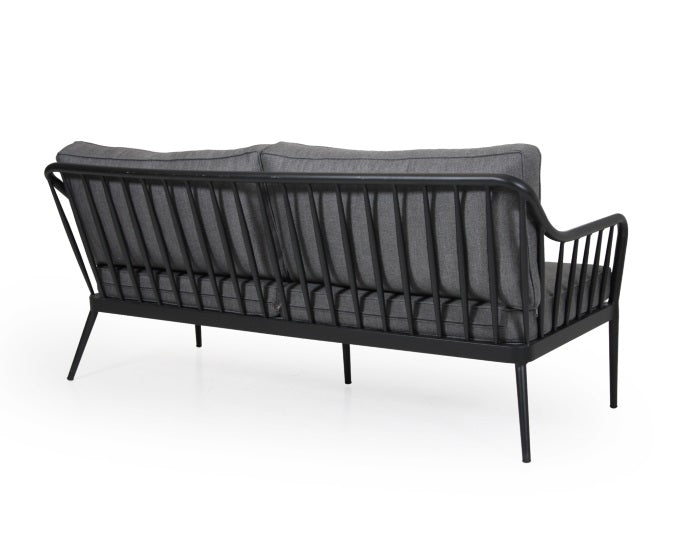 czarna sofa tarasowa Lens