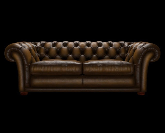 sofa 3 osobowa Bourton antyczny złoty