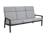 czarna sofa 3 osobowa z wysokim oparciem Antibes