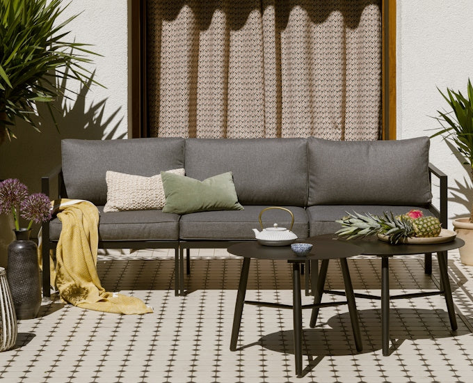 modułowa sofa 3 osobowa Toulouse czarna