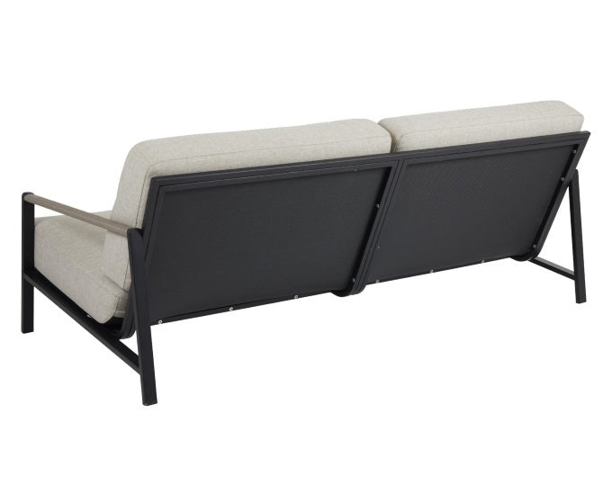 czarna sofa ze stali nierdzewnej Lyra