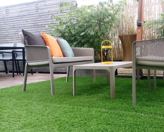 zestaw sofa 2 fotele Net taupe