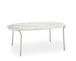stół Charme 200x113 biały marmur HPL