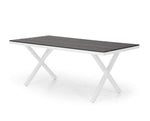 stół aluminiowy 200x100 biało szary