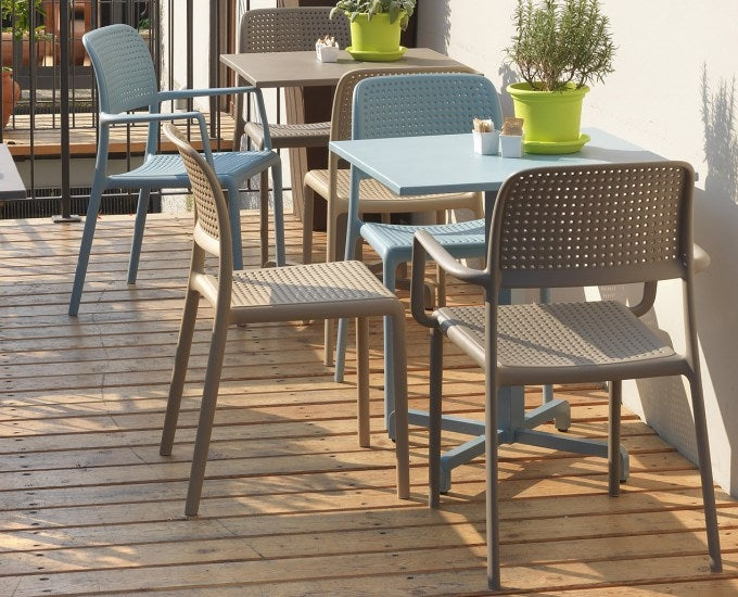 stół fiore niebieski krzesła Bora