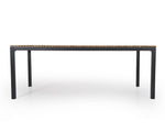 stół obiadowy aluminium teak Zalongo