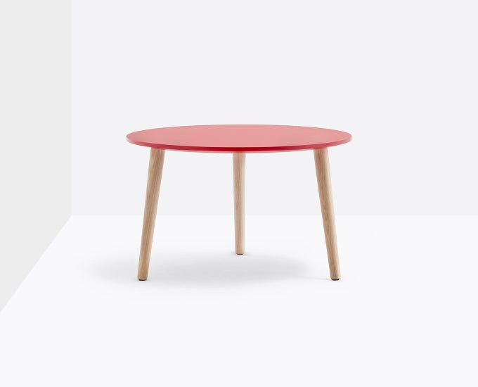 Malmo stolik okrągły 60 blat mdf RAL 3019