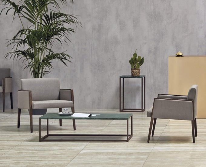 marmurowy stolik Code 119x59x31 zielony marmur