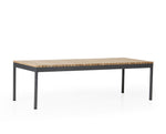 Stolik kawowy teak aluminium Zalongo
