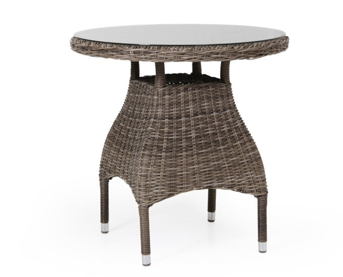Stolik bistro 70 cm naturalny technorattan Le Mans