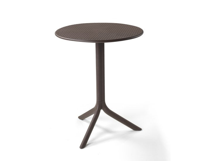 stolik step brązowy