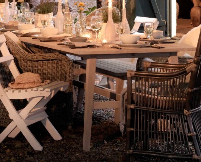 stół prostokątny teak dla 8 osób