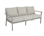 wysoka sofa grafitowa Samvaro beżowa