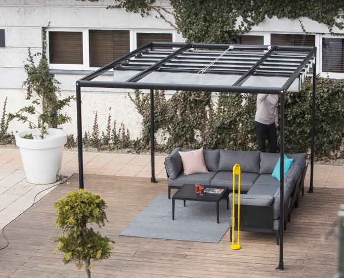 zadaszenie tarasowe półotwarte