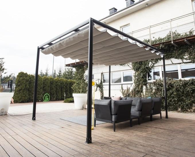 zadaszenie tarasowe standard z rozsuwanym dachem