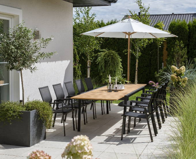 czarny zestaw obiadowy Naos