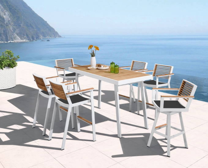 zestaw barowy York biały