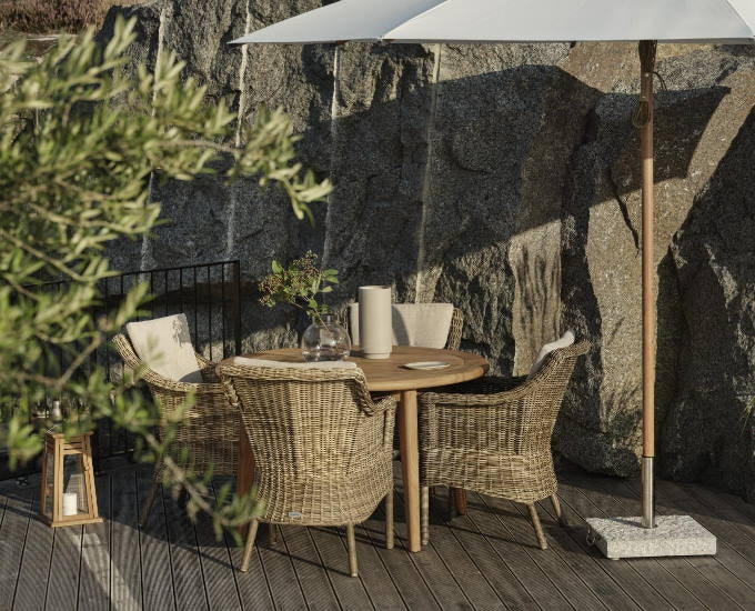 stół obiadowy teak Lilja fi 120