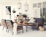 zestaw wypoczynkowy teak aluminium Zalongo